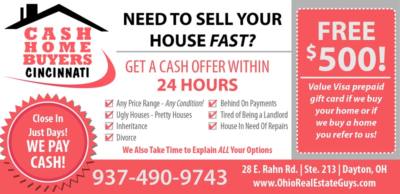 Sell My House Fast Cincinnati Ohio - Cash For Houses