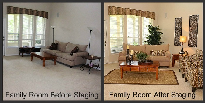 Before and After Home Staging Photos